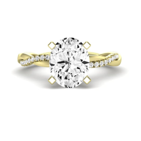 Iris Oval Diamond Bridal Set (Lab Grown Igi Cert) yellowgold