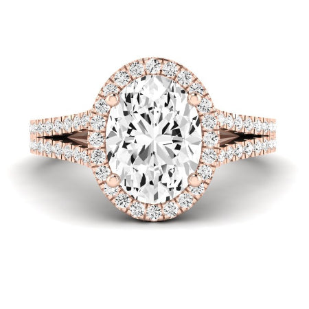 Silene Oval Diamond Bridal Set (Lab Grown Igi Cert) rosegold