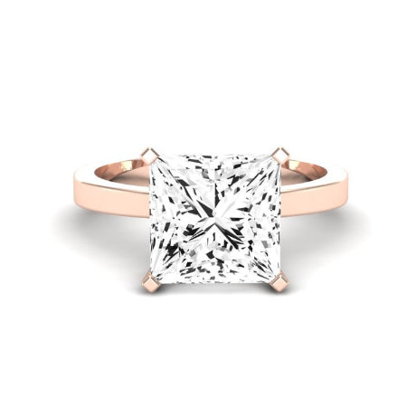 Lantana Diamond Matching Band Only (engagement Ring Not Included) For Ring With Princess Center rosegold