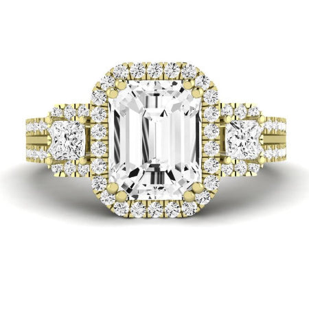 Erica Emerald Diamond Bridal Set (Lab Grown Igi Cert) yellowgold