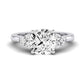 Alyssa Diamond Matching Band Only (does Not Include Engagement Ring) For Ring With Cushion Center whitegold