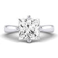 Gardenia Moissanite Matching Band Only (does Not Include Engagement Ring) For Ring With Princess Center whitegold