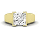 Jasmine Diamond Matching Band Only (does Not Include Engagement Ring) For Ring With Princess Center yellowgold