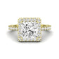 Florizel Diamond Matching Band Only (does Not Include Engagement Ring) For Ring With Princess Center yellowgold