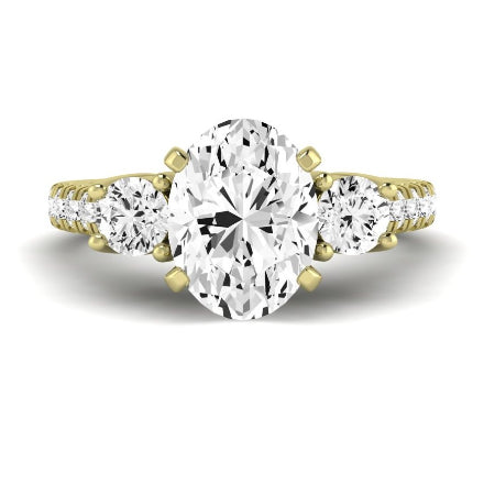 Primrose Oval Diamond Bridal Set (Lab Grown Igi Cert) yellowgold