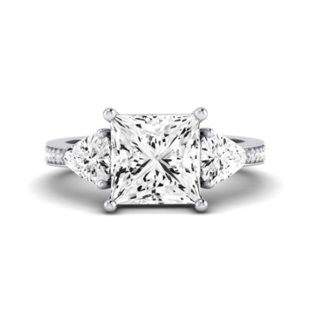 Snowdonia Moissanite Matching Band Only (engagement Ring Not Included) For Ring With Princess Center whitegold