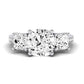 Dietes Diamond Matching Band Only (does Not Include Engagement Ring) For Ring With Cushion Center whitegold