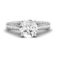 Nala Moissanite Matching Band Only (does Not Include Engagement Ring) For Ring With Round Center whitegold