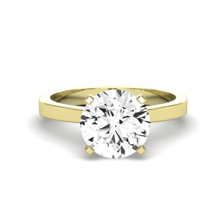 Lantana Diamond Matching Band Only (engagement Ring Not Included) For Ring With Round Center yellowgold