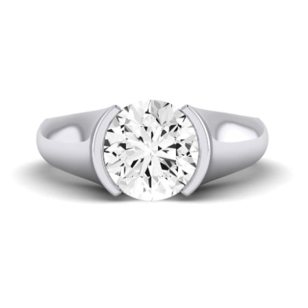Jasmine Diamond Matching Band Only (does Not Include Engagement Ring) For Ring With Round Center whitegold