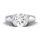 Jasmine Diamond Matching Band Only (does Not Include Engagement Ring) For Ring With Round Center whitegold