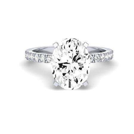 Dahlia Oval Diamond Bridal Set (Lab Grown Igi Cert) whitegold