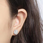 Zuri Moissanite Earrings whitegold