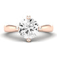 Gardenia Diamond Matching Band Only (does Not Include Engagement Ring) For Ring With Round Center rosegold