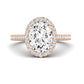 Mallow Diamond Matching Band Only (does Not Include Engagement Ring)   For Ring With Oval Center rosegold