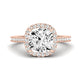 Mallow Diamond Matching Band Only (does Not Include Engagement Ring)   For Ring With Cushion Center rosegold