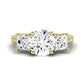 Dietes Moissanite Matching Band Only (does Not Include Engagement Ring) For Ring With Round Center yellowgold