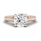 Nala Diamond Matching Band Only (does Not Include Engagement Ring) For Ring With Cushion Center rosegold