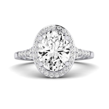 Desert Rose Oval Diamond Bridal Set (Lab Grown Igi Cert) whitegold