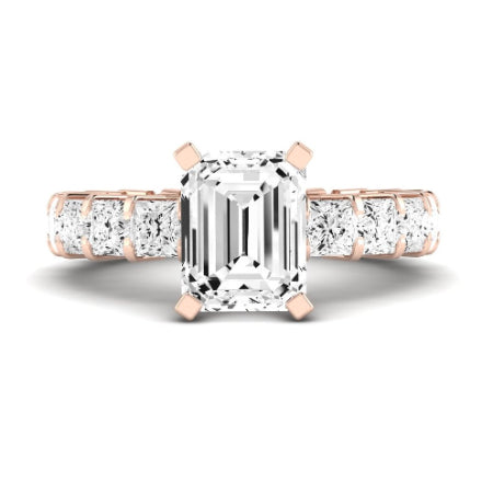 Kalina Emerald Diamond Bridal Set (Lab Grown Igi Cert) rosegold