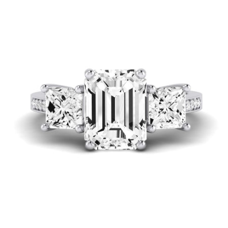 Dietes Emerald Diamond Bridal Set (Lab Grown Igi Cert) whitegold