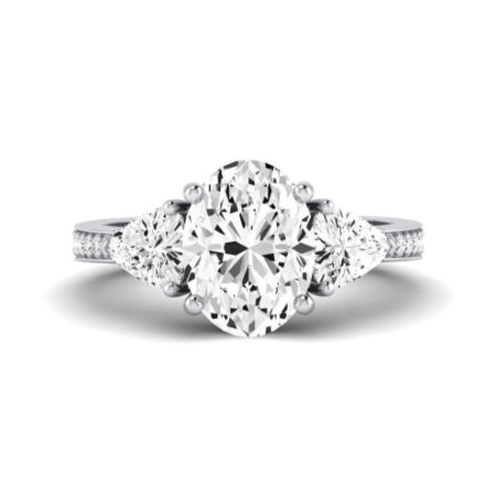 Snowdonia Moissanite Matching Band Only (engagement Ring Not Included) For Ring With Oval Center whitegold