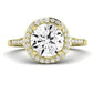 Desert Rose Moissanite Matching Band Only (engagement Ring Not Included) For Ring With Round Center yellowgold