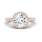 Mallow Diamond Matching Band Only (does Not Include Engagement Ring)   For Ring With Round Center rosegold