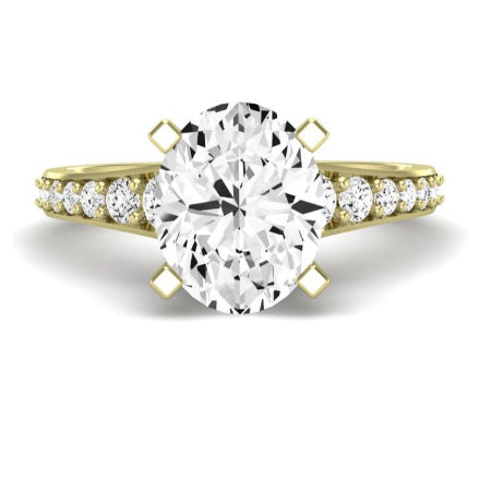 Holly Oval Moissanite Bridal Set yellowgold