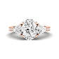 Snowdonia Diamond Matching Band Only (engagement Ring Not Included) For Ring With Oval Center rosegold
