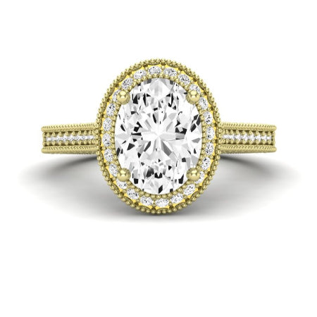 Wallflower Oval Diamond Bridal Set (Lab Grown Igi Cert) yellowgold