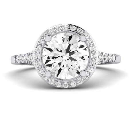 Desert Rose Moissanite Matching Band Only (engagement Ring Not Included) For Ring With Round Center whitegold