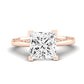 Astilbe Moissanite Matching Band Only (does Not Include Engagement Ring) For Ring With Princess Center rosegold