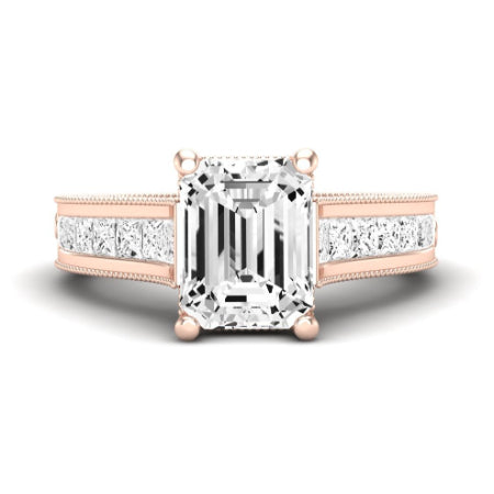 Edelweiss Emerald Diamond Bridal Set (Lab Grown Igi Cert) rosegold