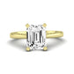 Astilbe Diamond Matching Band Only (does Not Include Engagement Ring)  For Ring With Emerald Center yellowgold