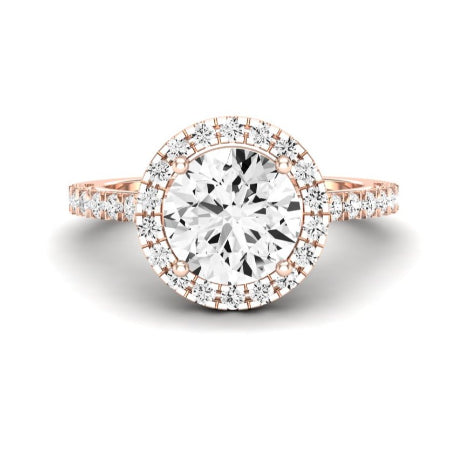 Florizel Diamond Matching Band Only (does Not Include Engagement Ring) For Ring With Round Center rosegold