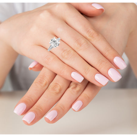 Holly Oval Diamond Engagement Ring (Lab Grown Igi Cert) whitegold