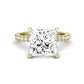 Dahlia Moissanite Matching Band Only (engagement Ring Not Included) For Ring With Princess Center yellowgold