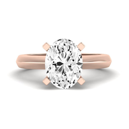 Senna Diamond Matching Band Only ( Engagement Ring Not Included) For Ring With Oval Center rosegold