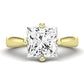 Gardenia Diamond Matching Band Only (does Not Include Engagement Ring) For Ring With Princess Center yellowgold
