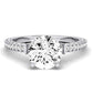 Daphne Diamond Matching Band Only (does Not Include Engagement Ring) For Ring With Round Center whitegold