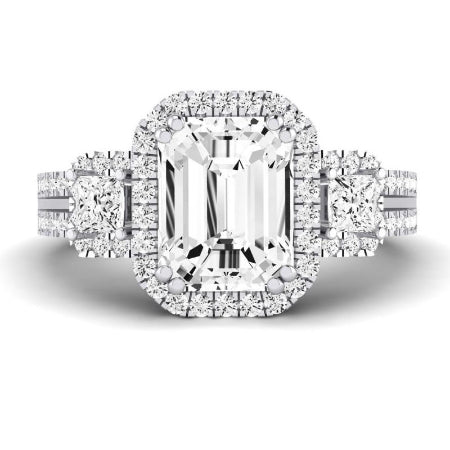 Erica Emerald Diamond Bridal Set (Lab Grown Igi Cert) whitegold