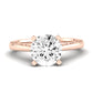 Astilbe Diamond Matching Band Only (does Not Include Engagement Ring) For Ring With Round Center rosegold