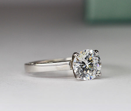 Astilbe Round Diamond Engagement Ring (Lab Grown Igi Cert) whitegold