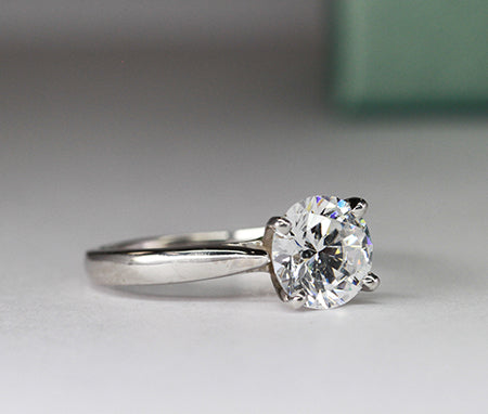 Zahara Round Diamond Engagement Ring (Lab Grown Igi Cert) whitegold