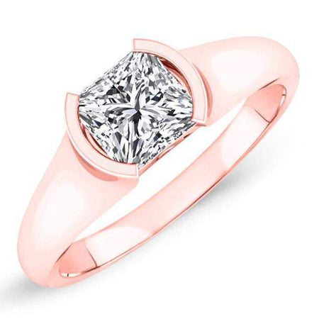 Jasmine Princess Moissanite Engagement Ring rosegold