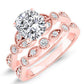 Laurel Moissanite Matching Band Only (engagement Ring Not Included) For Ring With Cushion Center rosegold