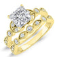 Laurel Moissanite Matching Band Only (engagement Ring Not Included) For Ring With Princess Center yellowgold