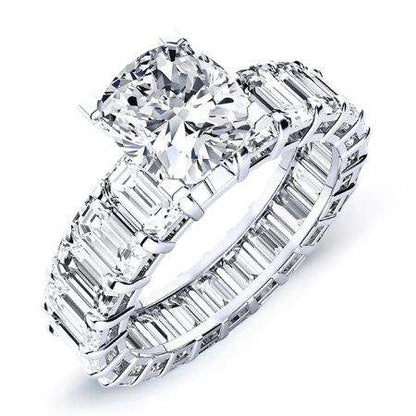 Linnea Cushion Diamond Engagement Ring (Lab Grown Igi Cert) whitegold