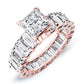 Linnea Princess Diamond Engagement Ring (Lab Grown Igi Cert) rosegold